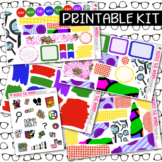 PRINTABLE Board Game Journaling Kit