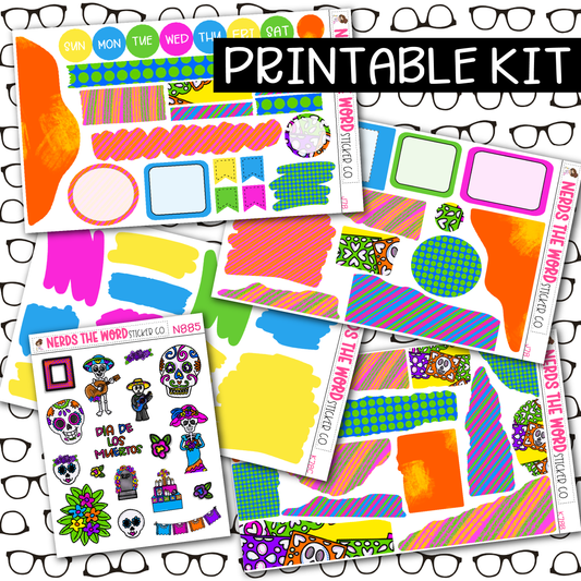 PRINTABLE Day of the Dead Journaling Kit