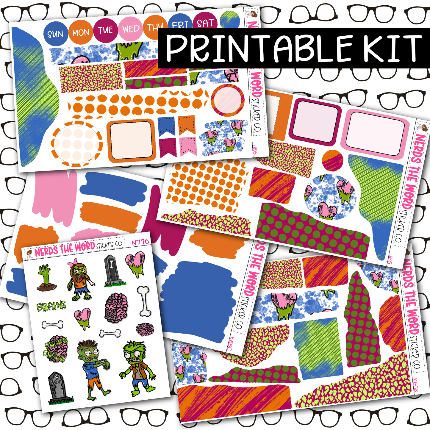 PRINTABLE Brains Journaling Kit