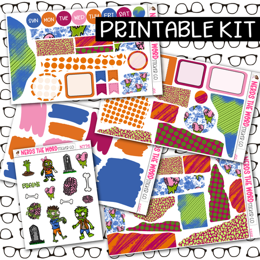 PRINTABLE Brains Journaling Kit