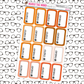 Started/Finished Reading Tracker Box Stickers