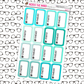 Started/Finished Reading Tracker Box Stickers