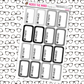 Started/Finished Reading Tracker Box Stickers