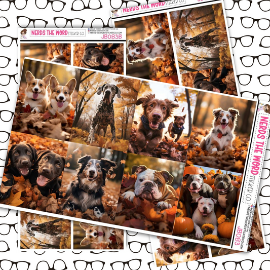 Fall Dogs Photo Planner Stickers Just Boxes