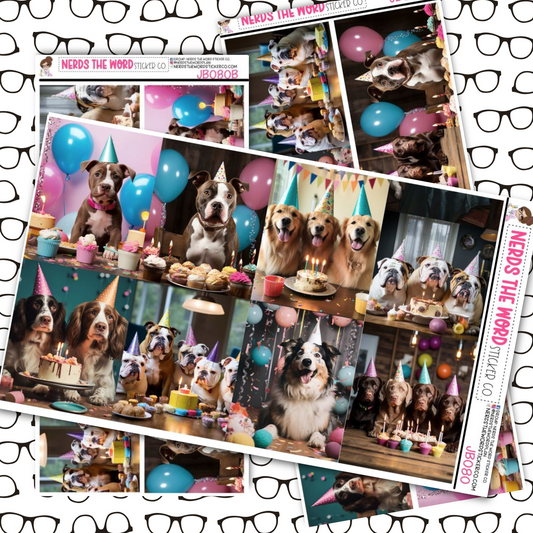 Birthday Dogs Photo Planner Stickers Just Boxes