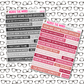 Love Quote Bar Sticker Sheet