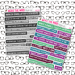 Self Love Quote Bar Sticker Sheet