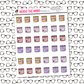 Candle Icon Sticker Sheet