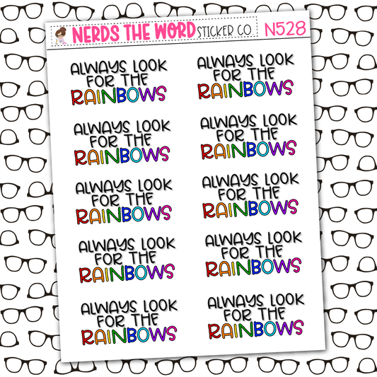Always Look for Rainbow Sticker Sheet