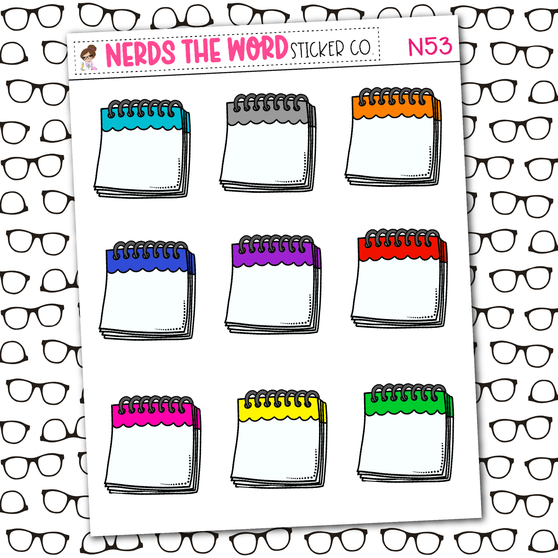 Notepad Sticker Sheet – Nerds The Word Sticker Co.