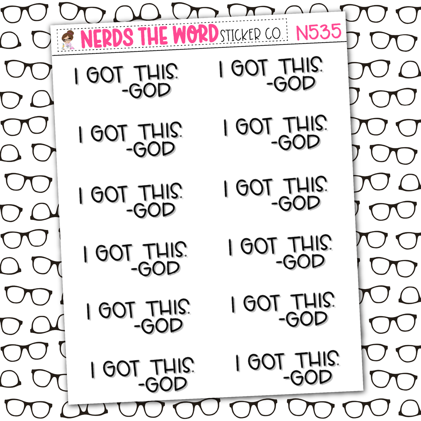 I Got This Sticker Sheet