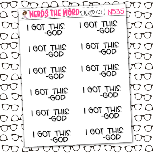 I Got This Sticker Sheet