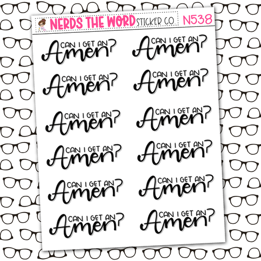 Amen Sticker Sheet