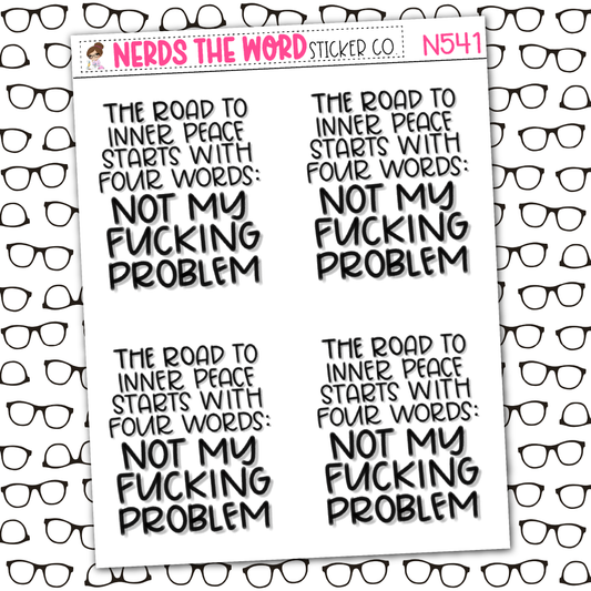 Four Words Sticker Sheet