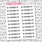 In Memory Of Sticker Sheet