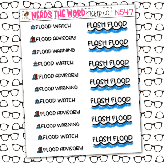 Flood Event Sticker Sheet