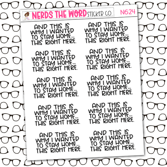 This Right Here Sticker Sheet