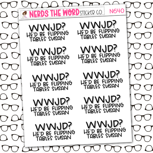 WWJD? Sticker Sheet