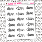 Clean Hand Lettered Sticker Sheet