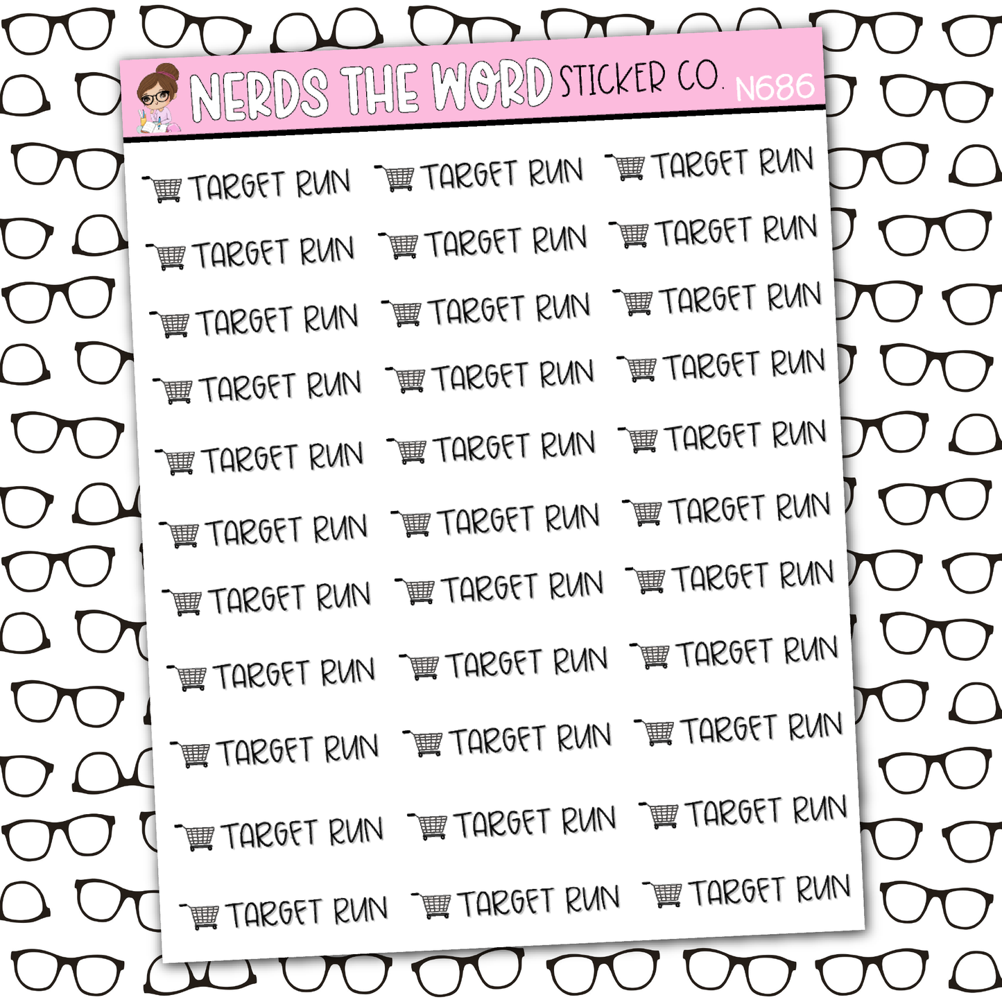 Store Tracking (Shopping) Sticker Sheet - You Choose