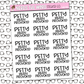 Petty when Provoked Sticker Sheet
