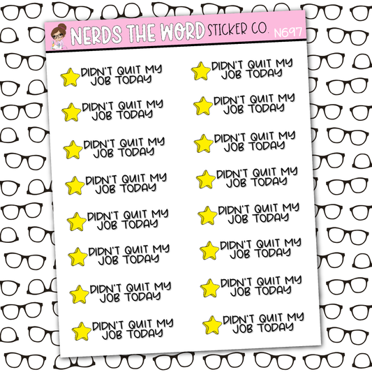 Quit My Job Sticker Sheet