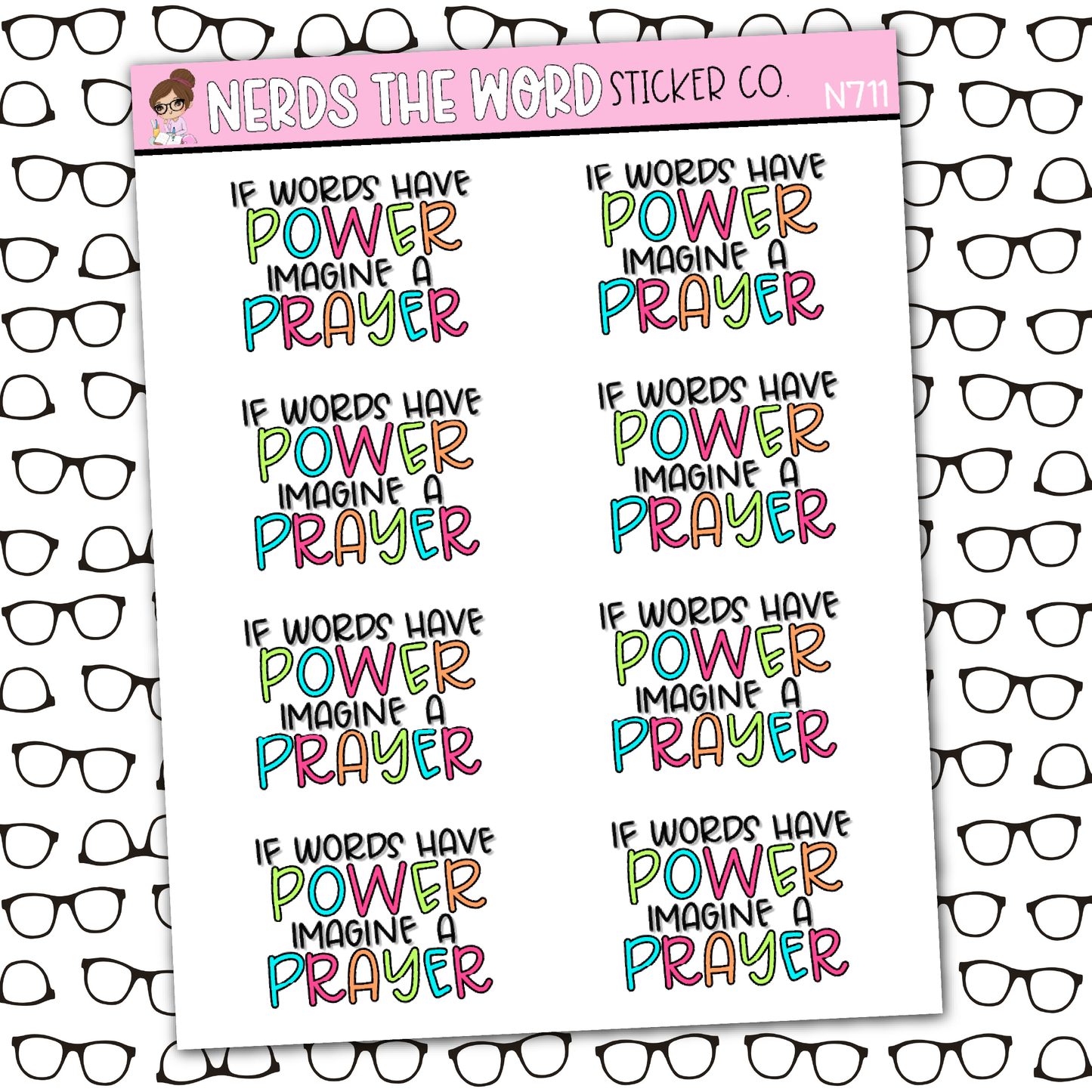 Prayer is Power Sticker Sheet