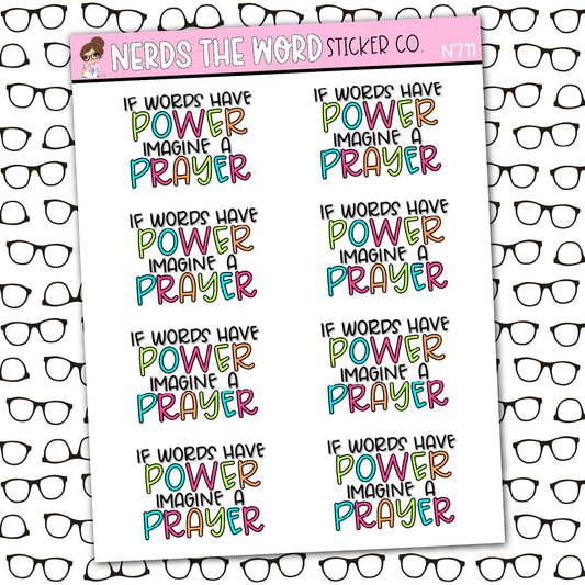 Prayer is Power Sticker Sheet