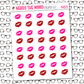 Kiss Lips Icon Sticker Sheet