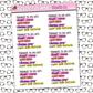 Today's To Do List Sticker Sheet
