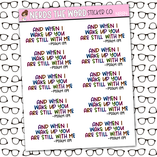 And When I Wake Up Sticker Sheet