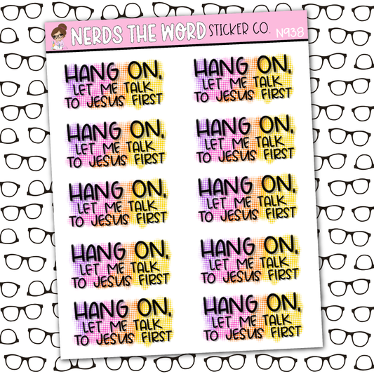 Hang On Sticker Sheet