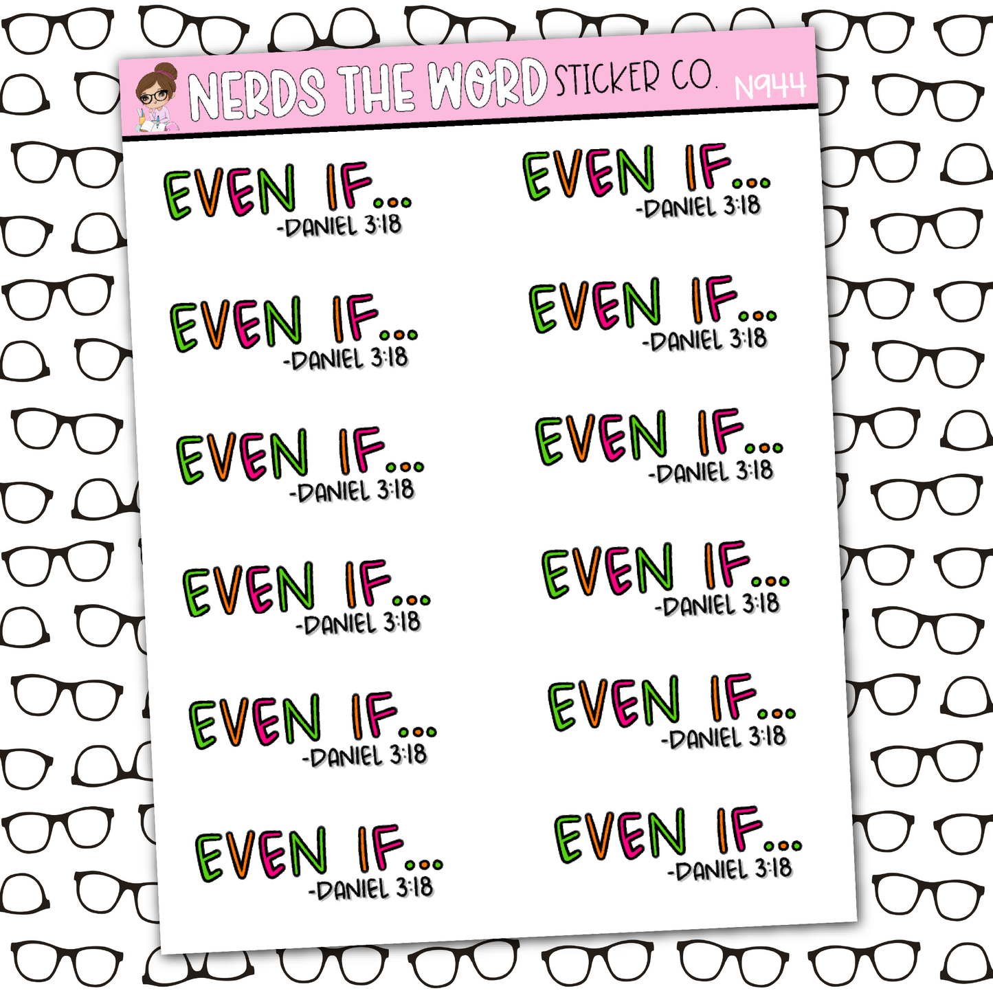 Even If Sticker Sheet