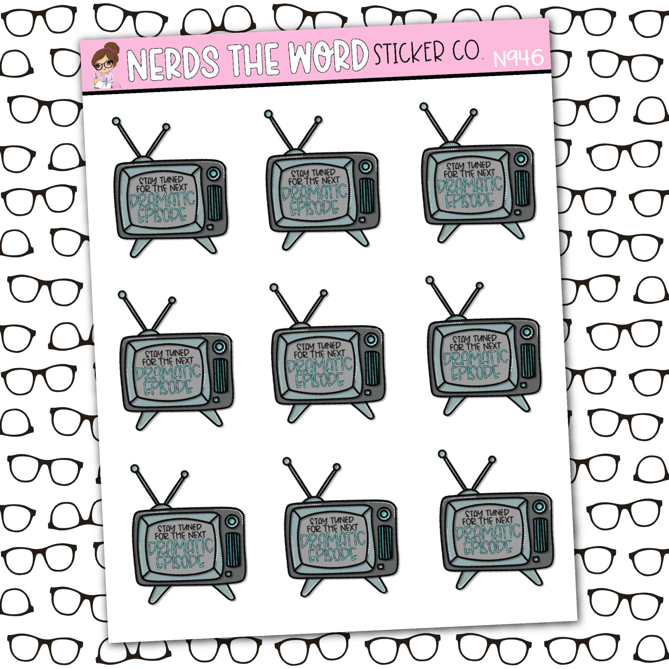 Dramatic Episode Sticker Sheet – Nerds The Word Sticker Co.