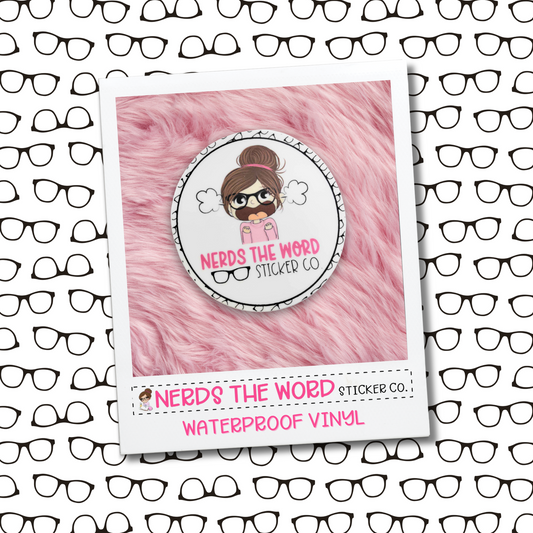 Nora Nerds The Word - Vinyl Die Cut Sticker