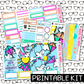 PRINTABLE - Fly a Kite Monthly, Weekly and or Journaling Sticker Kit