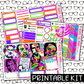 PRINTABLE - BSB Monthly, Weekly and or Journaling Sticker Kit