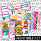 PRINTABLE -Tacos Monthly, Weekly and or Journaling Sticker Kit