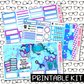 PRINTABLE - Blowing Bubbles Monthly, Weekly and or Journaling Sticker Kit