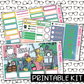 PRINTABLE -Spring Cleaning Monthly, Weekly and or Journaling Sticker Kit