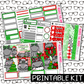 PRINTABLE - Hippo for Christmas Monthly, Weekly and or Journaling Sticker Kit