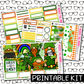 PRINTABLE - Lucky Gnomes Monthly, Weekly and or Journaling Sticker Kit