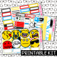 PRINTABLE -  Faces Monthly, Weekly and or Journaling Sticker Kit