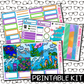 PRINTABLE -Under the Sea Monthly, Weekly and or Journaling Sticker Kit