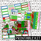 PRINTABLE - Classic Christmas Monthly, Weekly and or Journaling Sticker Kit