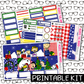 PRINTABLE - Dog Christmas Monthly, Weekly and or Journaling Sticker Kit