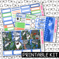 PRINTABLE - Be A Shark Monthly, Weekly and or Journaling Sticker Kit