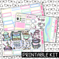 PRINTABLE -   Tea Party Monthly, Weekly and or Journaling Sticker Kit