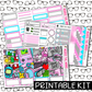 PRINTABLE - Gamer Girl Monthly, Weekly and or Journaling Sticker Kit