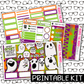 PRINTABLE - Hey Boo Monthly, Weekly and or Journaling Sticker Kit